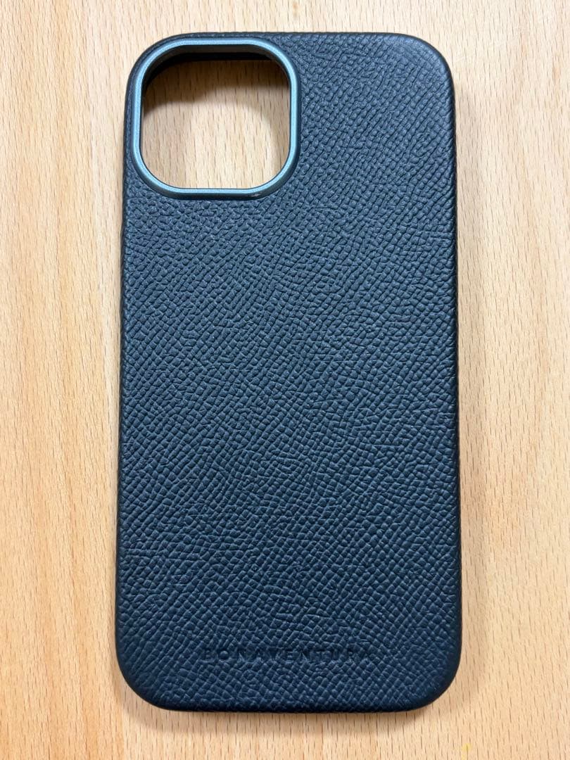 BONAVENTURA iPhone15用レザーケース ブラック