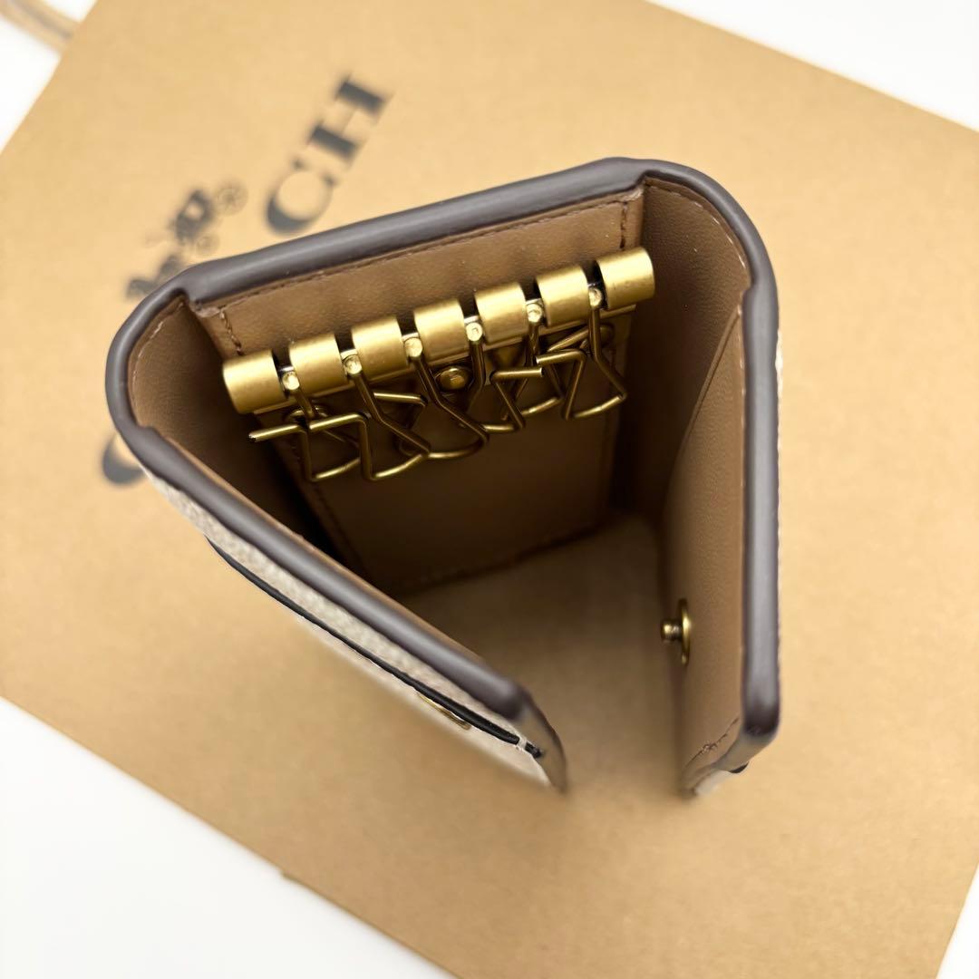 【COACH☆新品】6 リング キー ケース☆ホース アンド キャリッジ