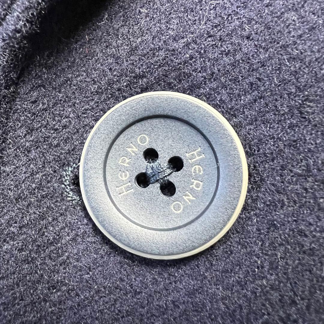 新品未使用　タグ付　ヘルノ　チェスターコート　ライナー　ネイビー　50 L