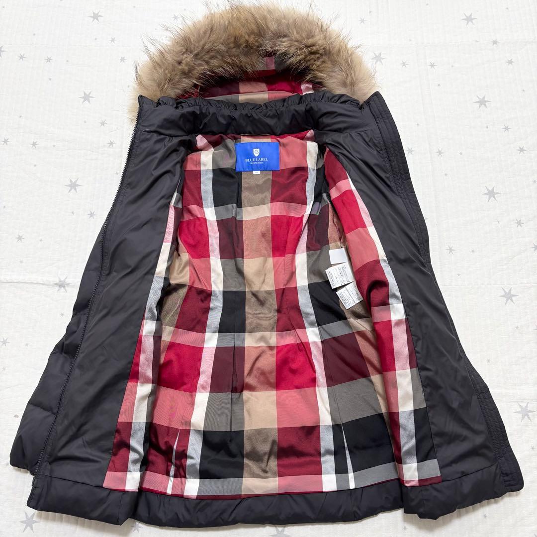 BLUE LABEL CRESTBRIDGE ダウンコート チェック 40 L