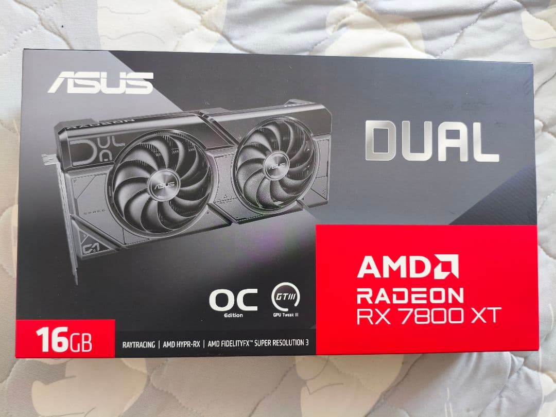 ASUS Radeon RX 7800 XT ☆未使用・開封済み・半年保証付き☆