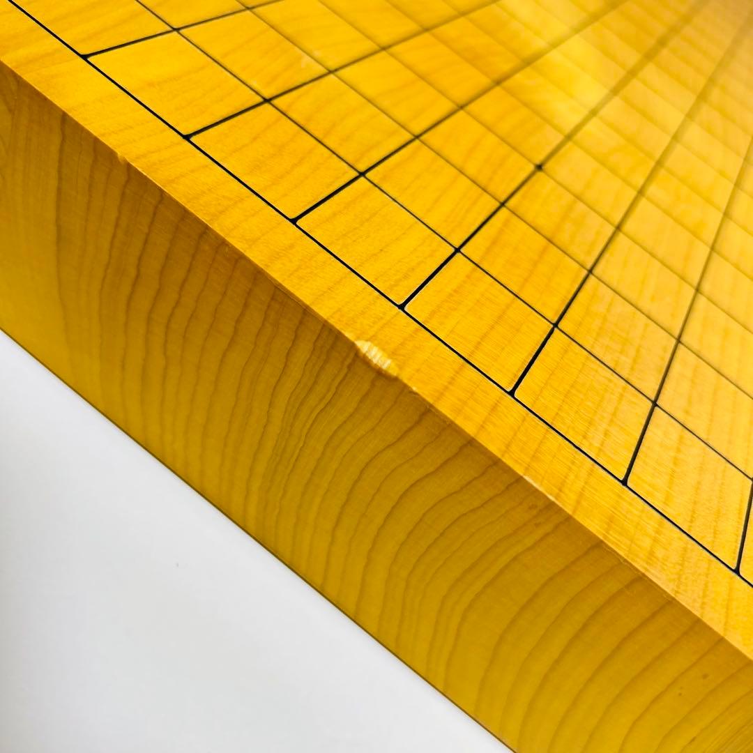 【高級天然木:ハギ3枚造り】卓上碁盤 2寸 本榧 天地柾目 ハギ盤 御碁盤 特撰