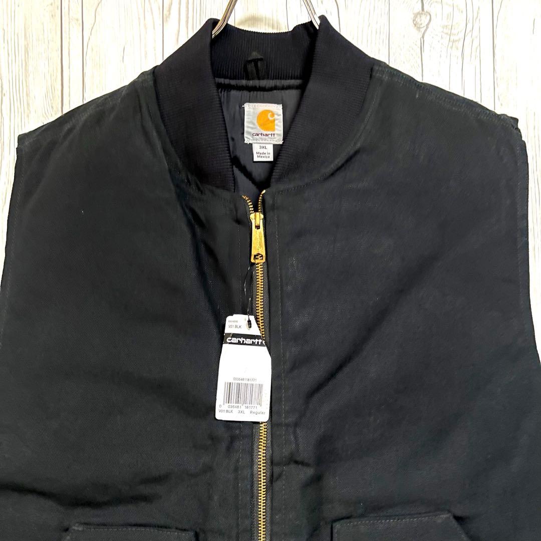 く*み様 タグ付◆カーハート　メンズベスト　ブラック黒　ビック大きめ3XL　メキ