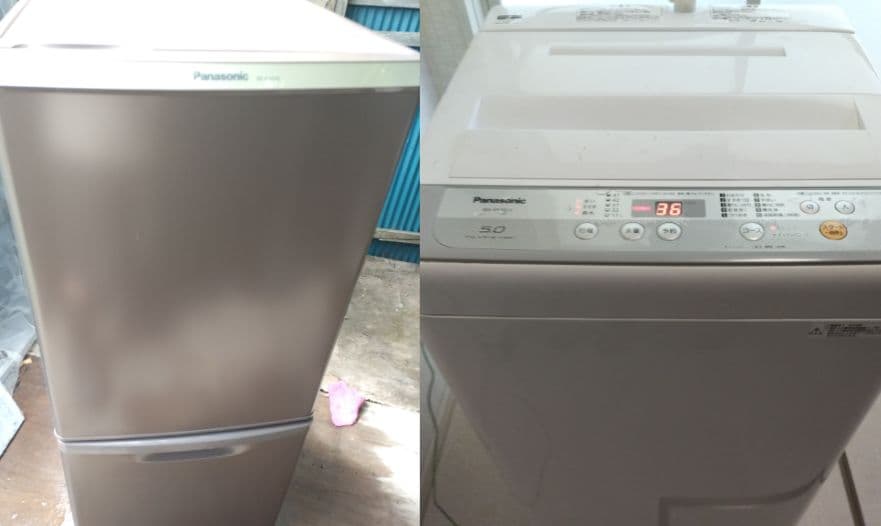 札幌市近郊の方限定！送料無料！パナソニック 冷蔵庫 138Lと洗濯機 5kg