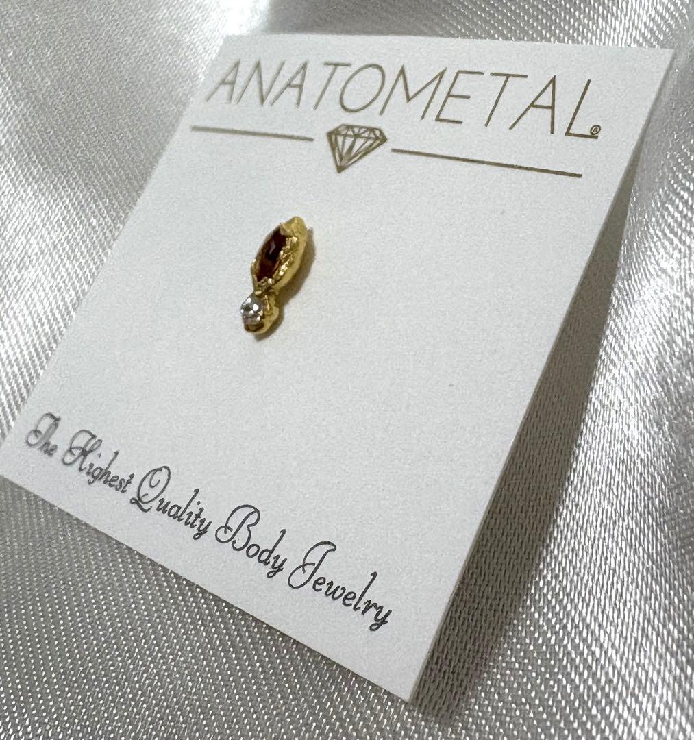 アナトメタル　ピアス　イザベラエンド　18金イエローゴールド　16g K18YG