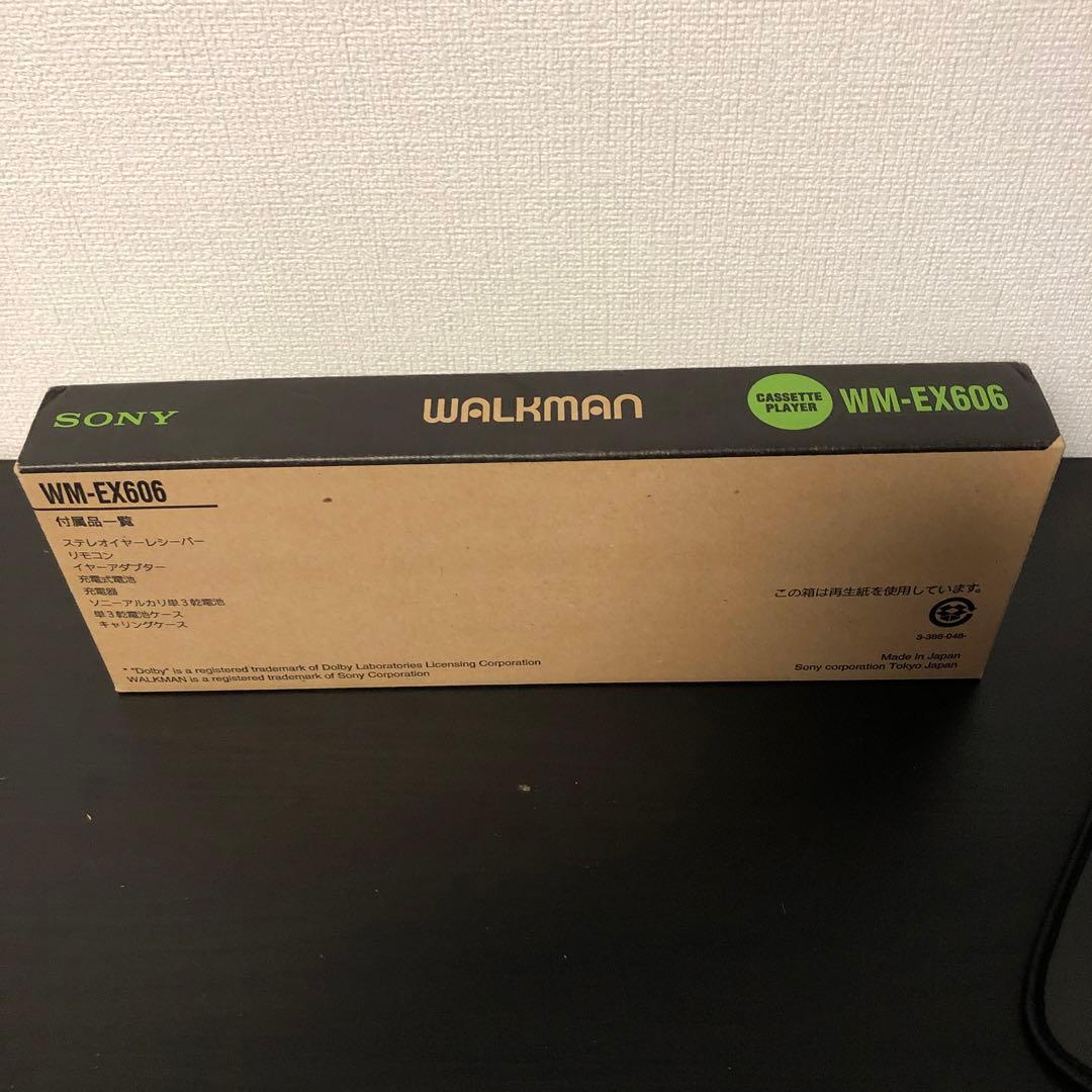 【美品】Sony WM-EX606 ソニー　ウォークマン　カセット　箱あり