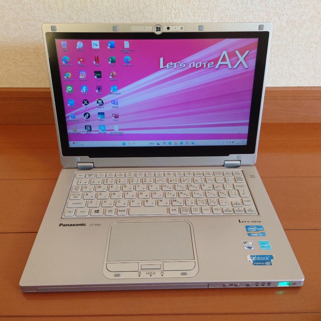 設定済み✨️レッツノート✨️CF-AX2✨️タッチパネル✨️Win11＆オフィス
