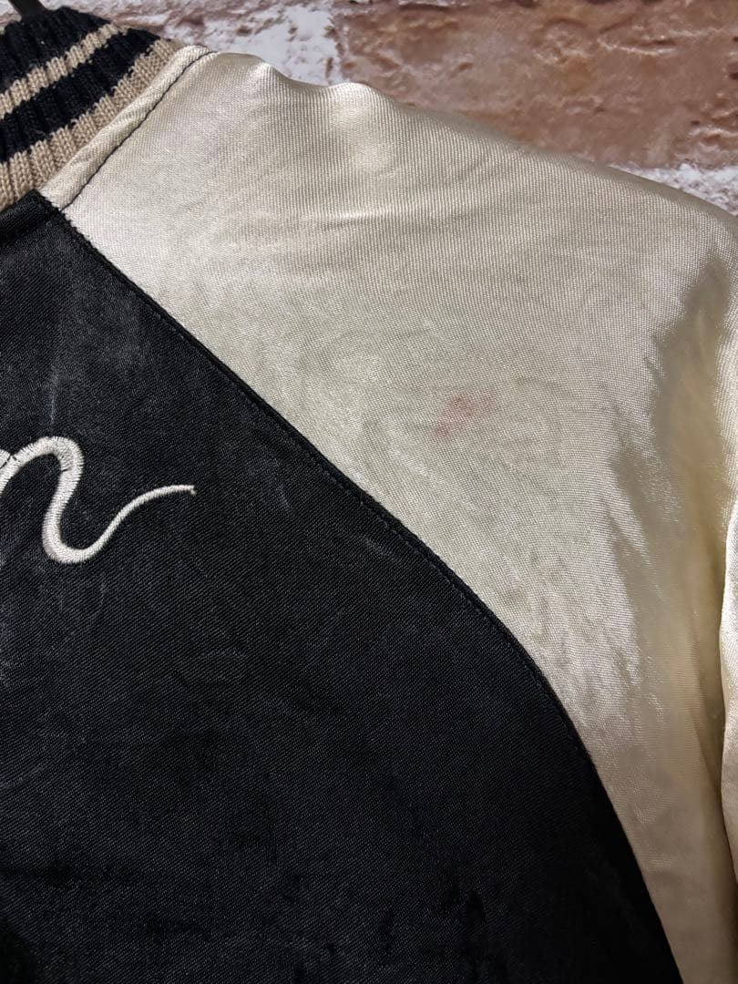 スカジャン　クロップドヘッズ Cropped Heads刺繍×龍　リバーシブル