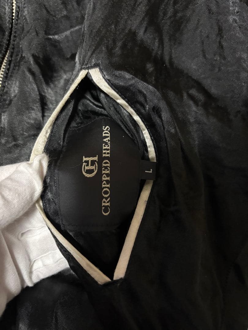 スカジャン　クロップドヘッズ Cropped Heads刺繍×龍　リバーシブル