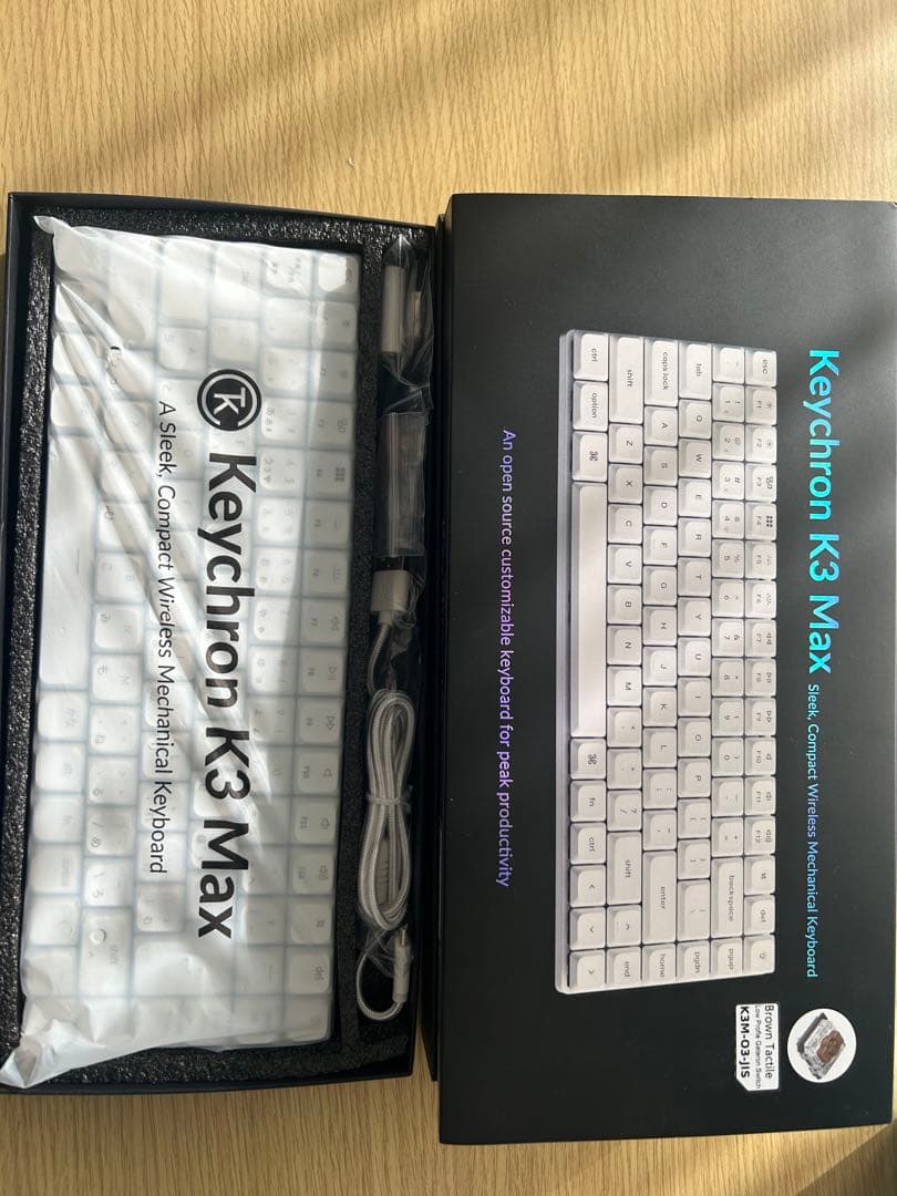 Keychron K3 Max ホワイト jis 日本語配列