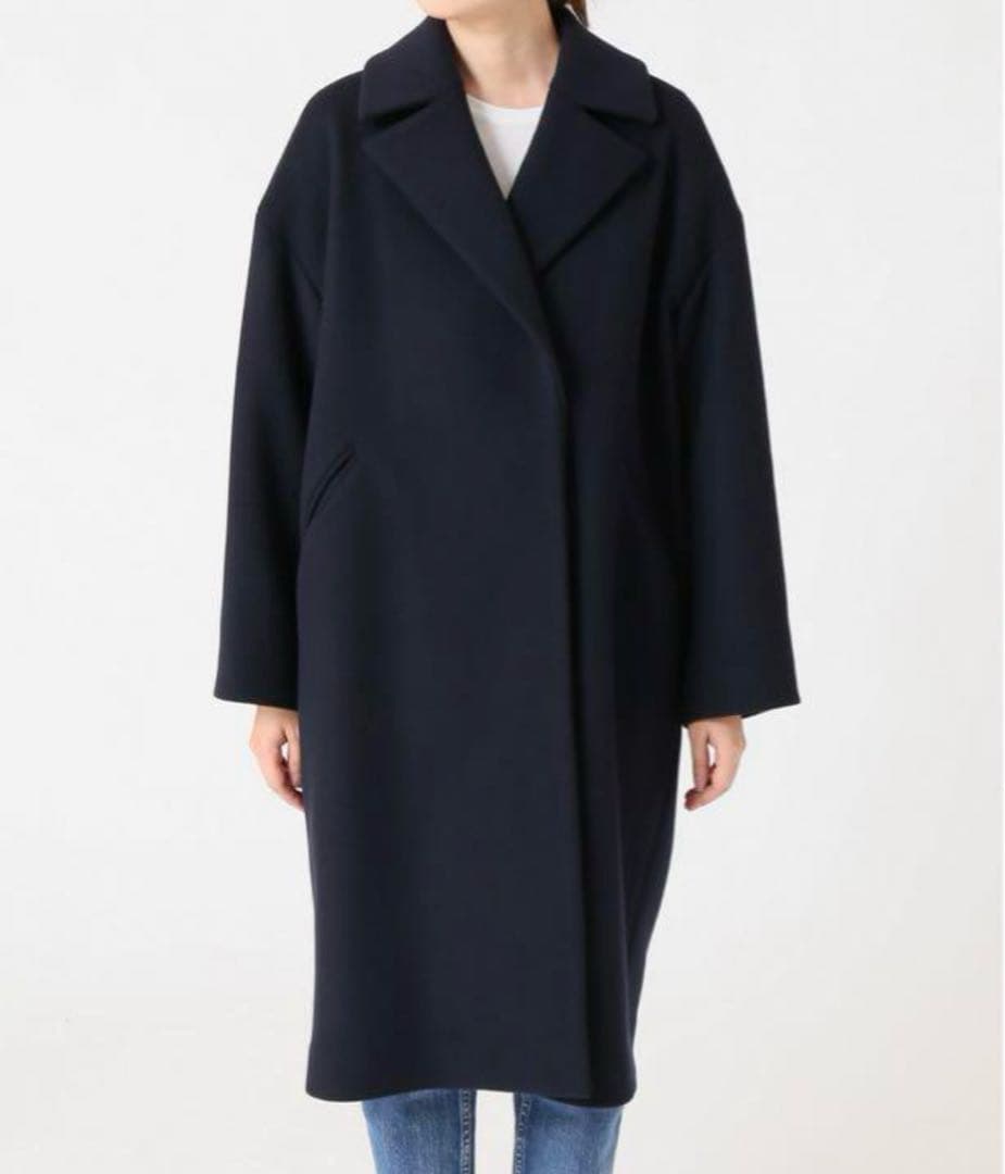 【美品】イエナ ロングコート 紺 S