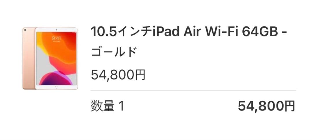 「ジャンク品」iPad Air（第3世代）64GB