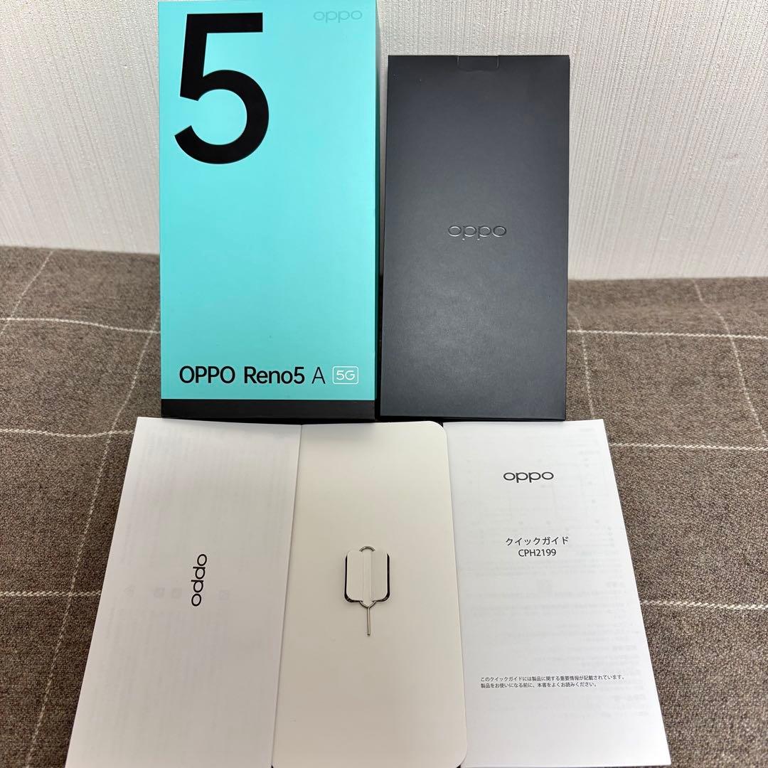 【スマホ本体】OPPO Reno5 A 128GB アイスブルー SIMフリー