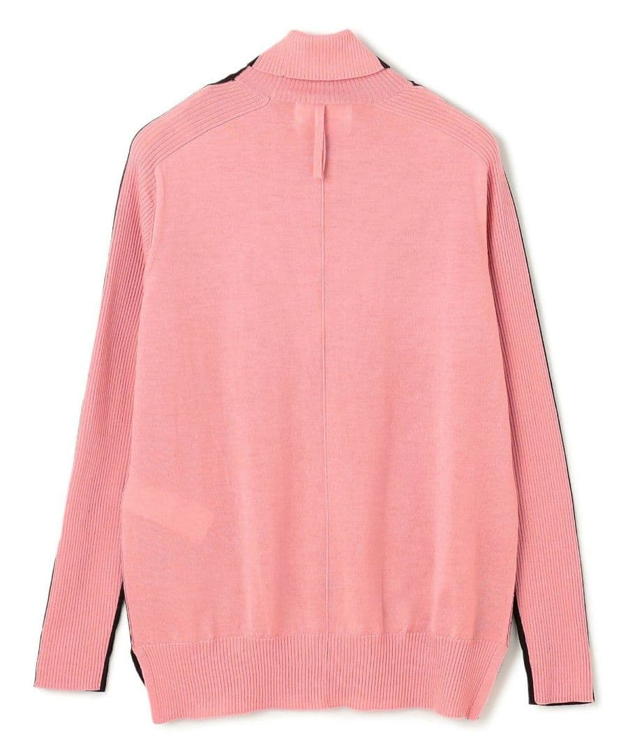 【未使用タグ付き】BEIGE，バイカラーウールタートルニット