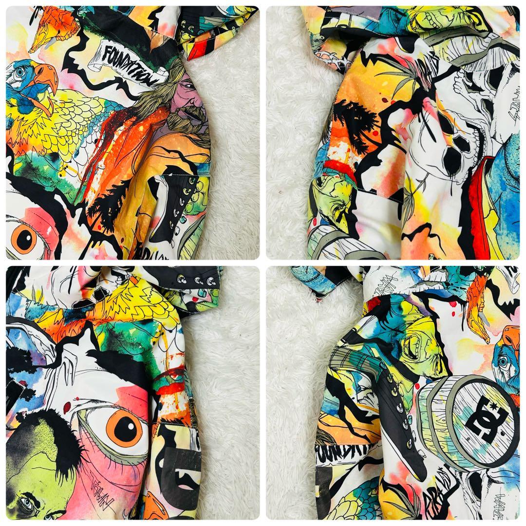 極美品 希少 DC スノーボードウェア ジャケット 総柄 ワイルド プロジェクト