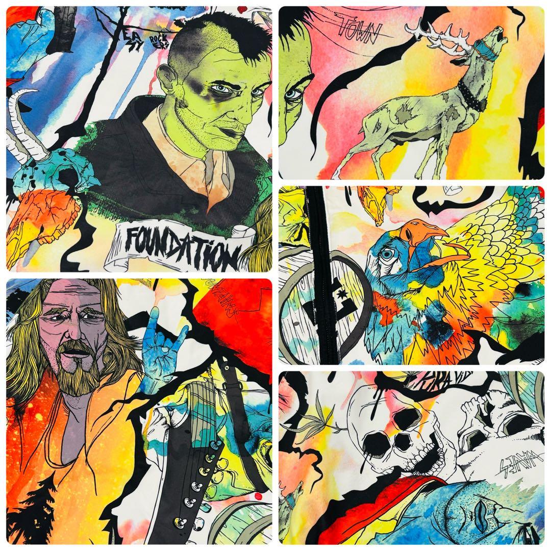 極美品 希少 DC スノーボードウェア ジャケット 総柄 ワイルド プロジェクト