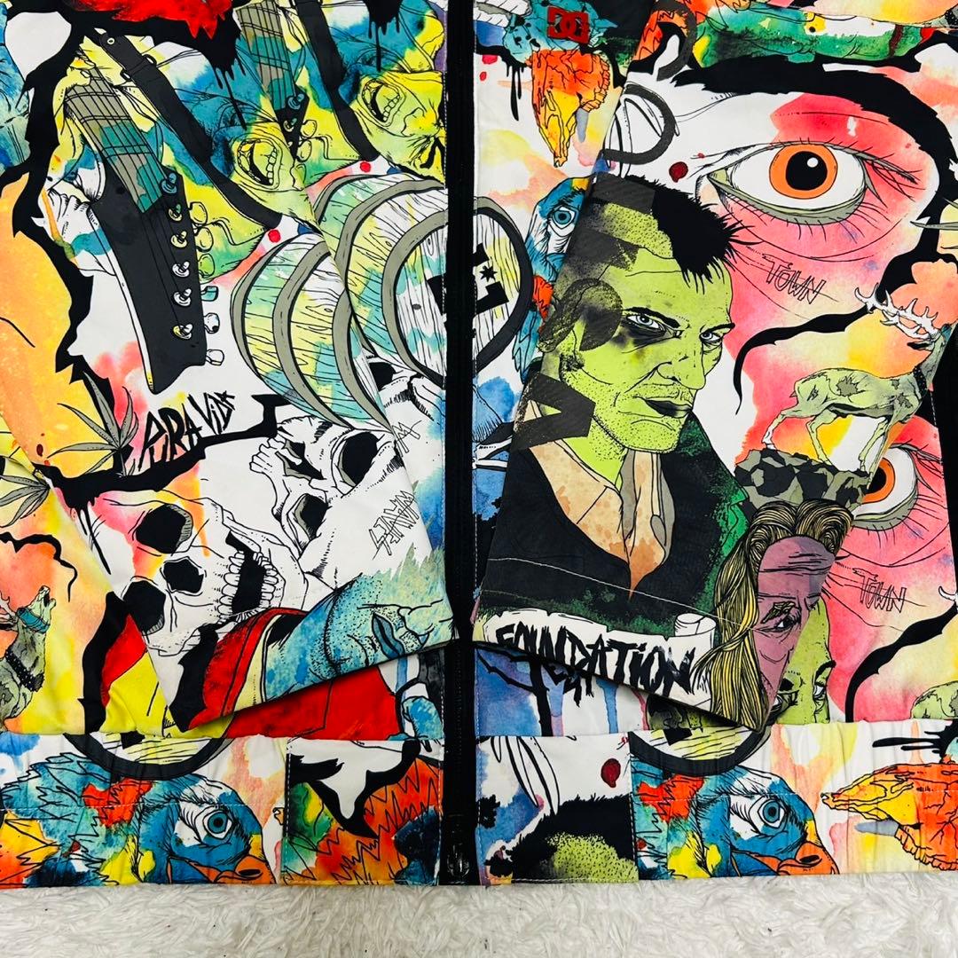 極美品 希少 DC スノーボードウェア ジャケット 総柄 ワイルド プロジェクト