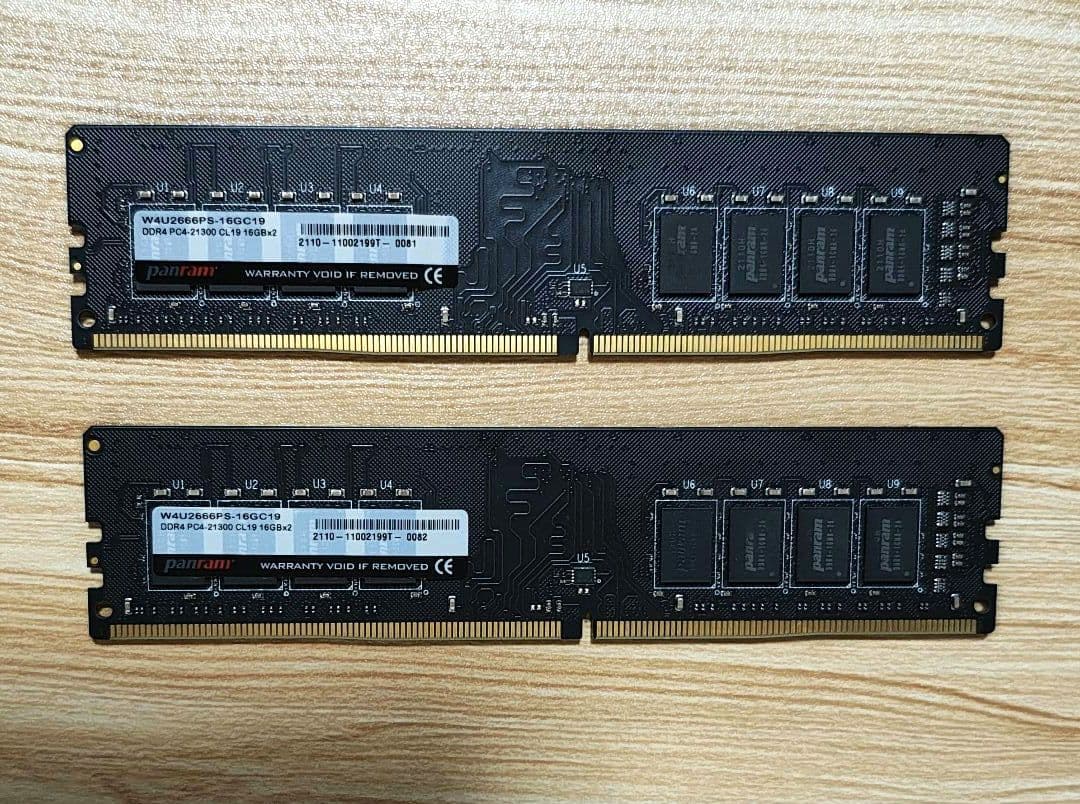 panram デスクトップ向けDDR4メモリ 32GB(16GB×2枚組)