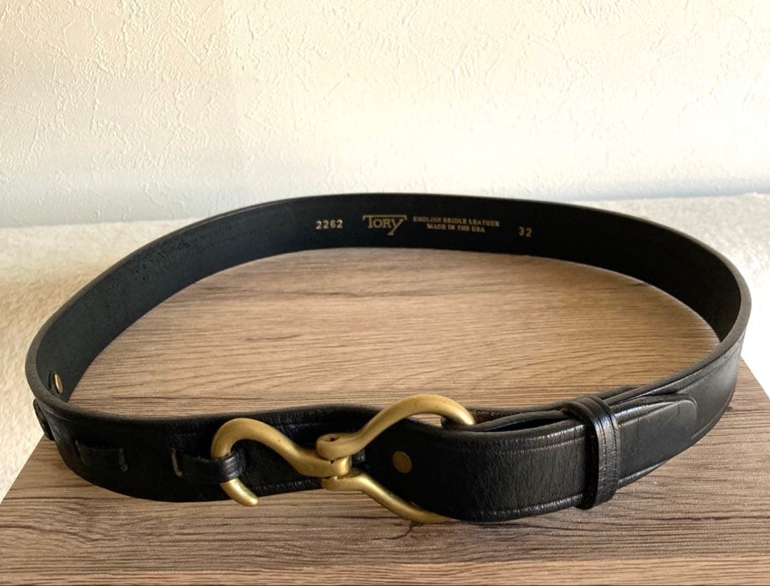 TORY LEATHER トリーレザー フーフピック ベルト W32 黒