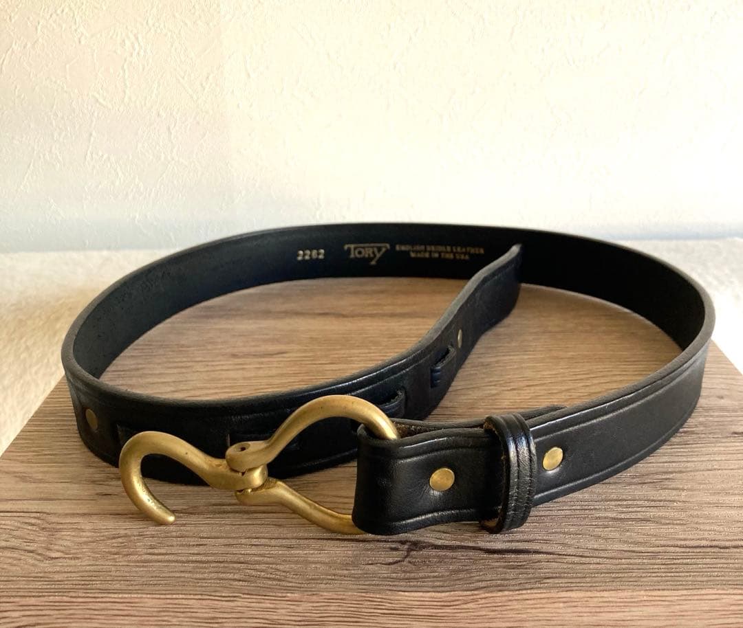 TORY LEATHER トリーレザー フーフピック ベルト W32 黒