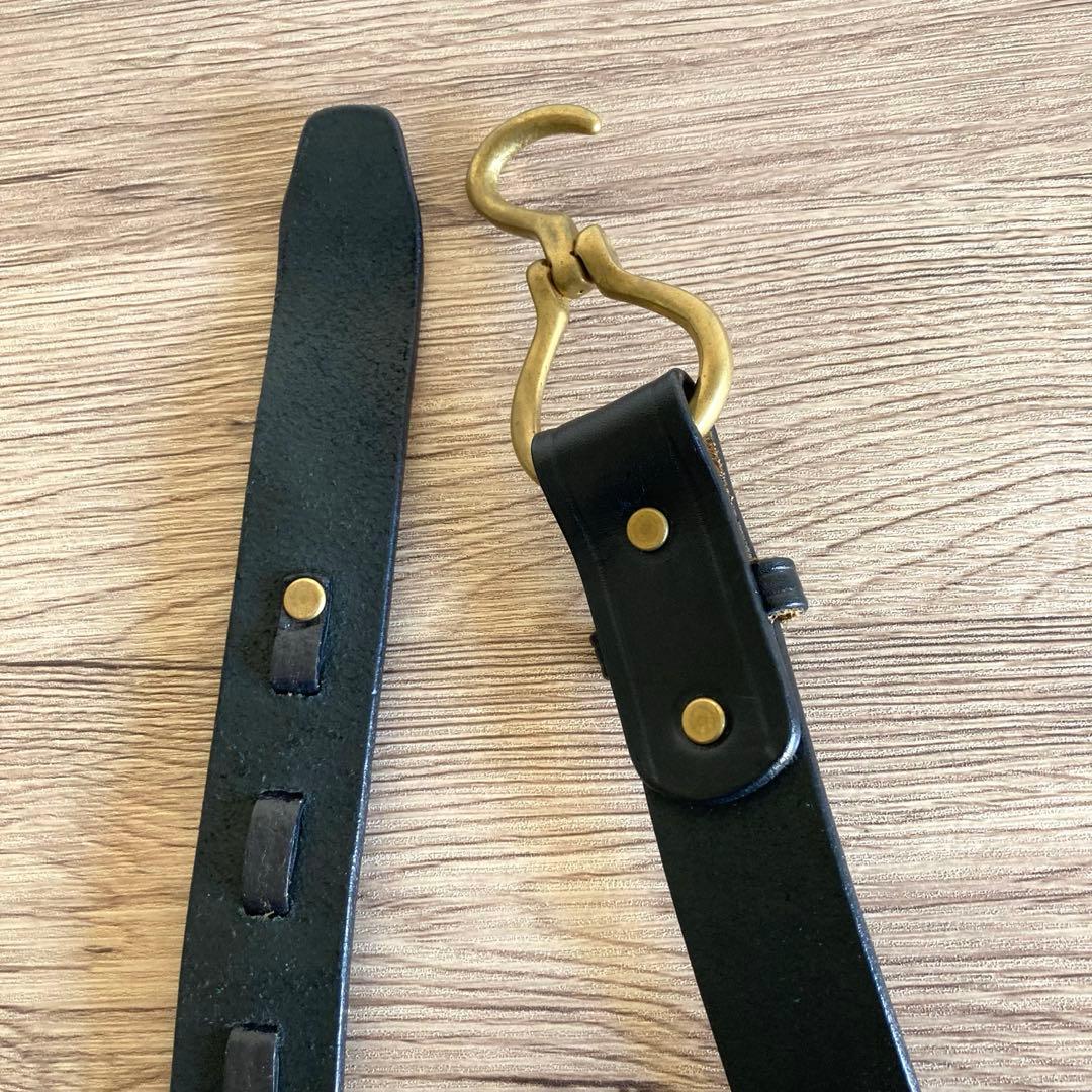 TORY LEATHER トリーレザー フーフピック ベルト W32 黒
