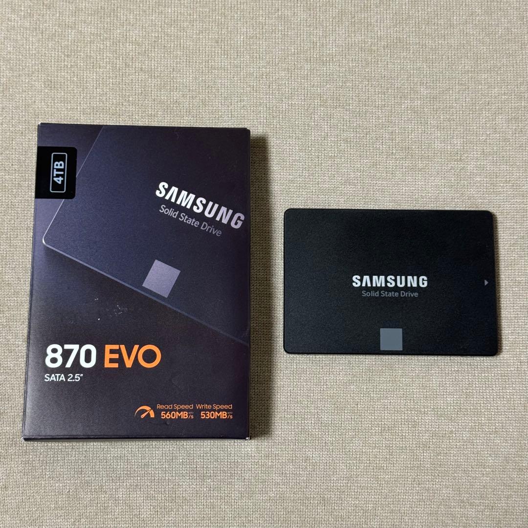【ほぼ未使用】Samsung SSD 870 EVO 4TB