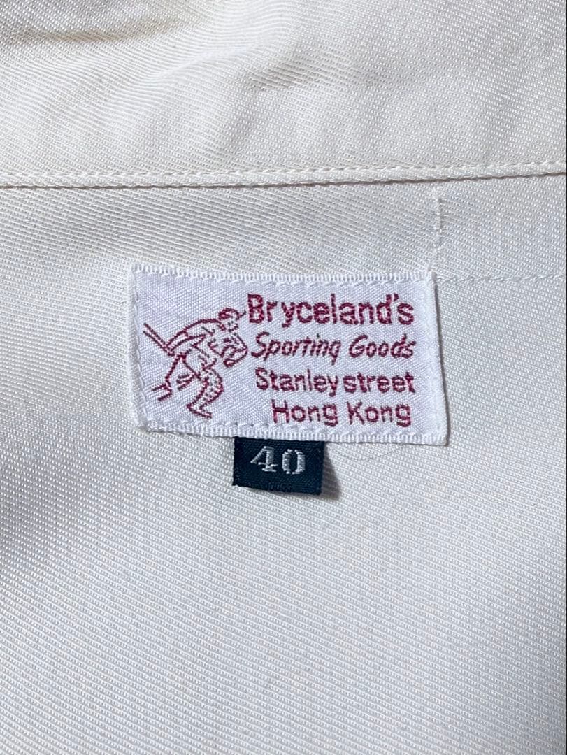 bryceland's ブライスランズ レーヨンシャツ 40 クリーム