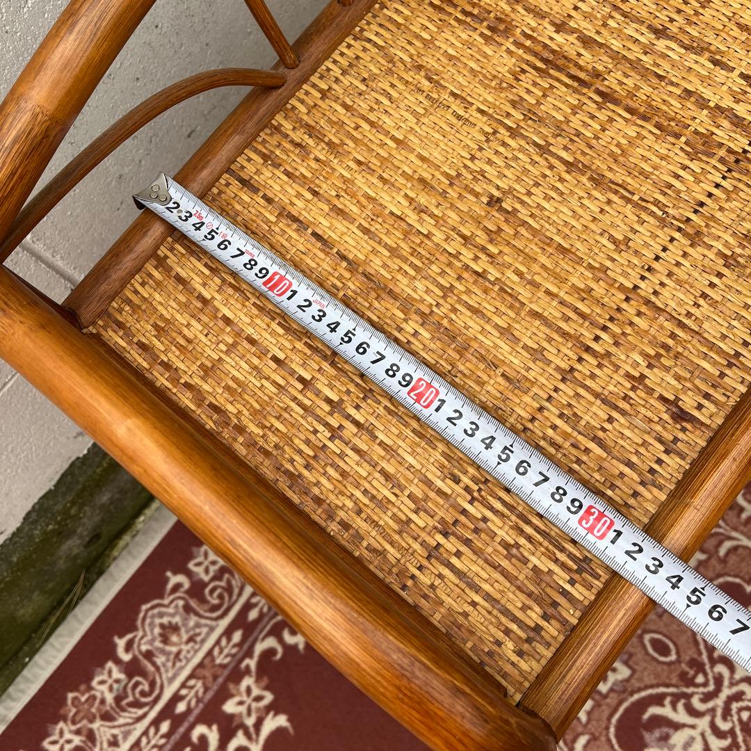 古家具◾️ナチュラル天然素材 4杯 籐ラタンチェスト/ 整理棚