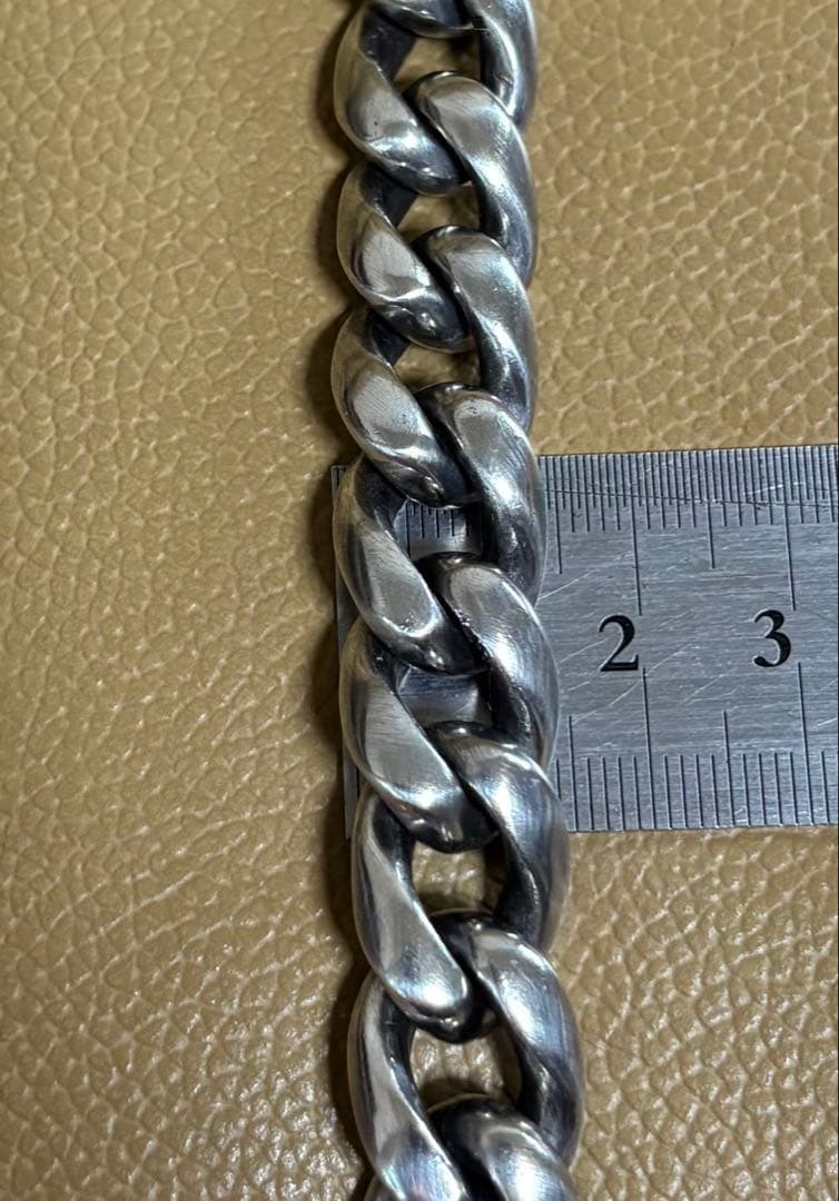 SILVER925ブレスレット925 刻印あり 重量132g 美品 極太