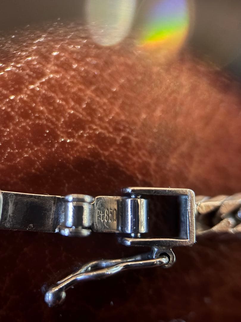 pt850 喜平アンクレット　プラチナ喜平