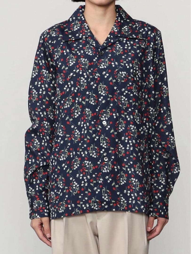 【美品】NEEDLES ワンナップカラーシャツ 花柄 ニードルス