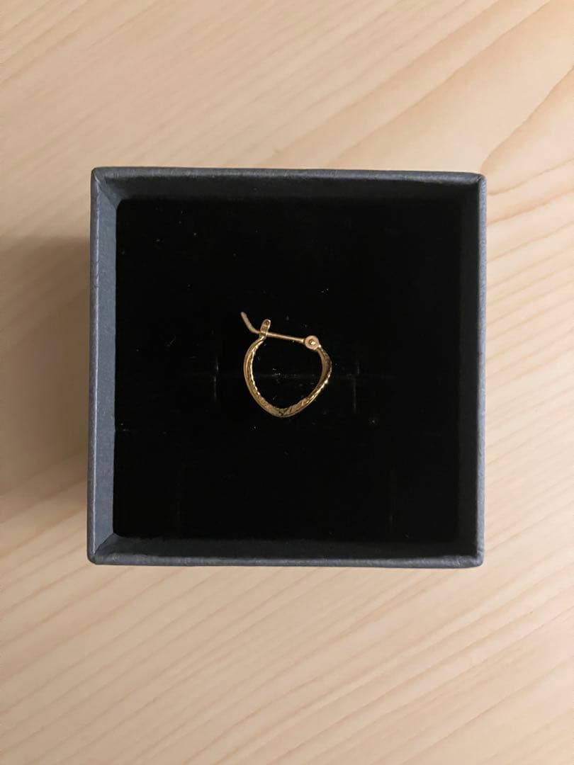 ゴールドフープピアス(片耳用)