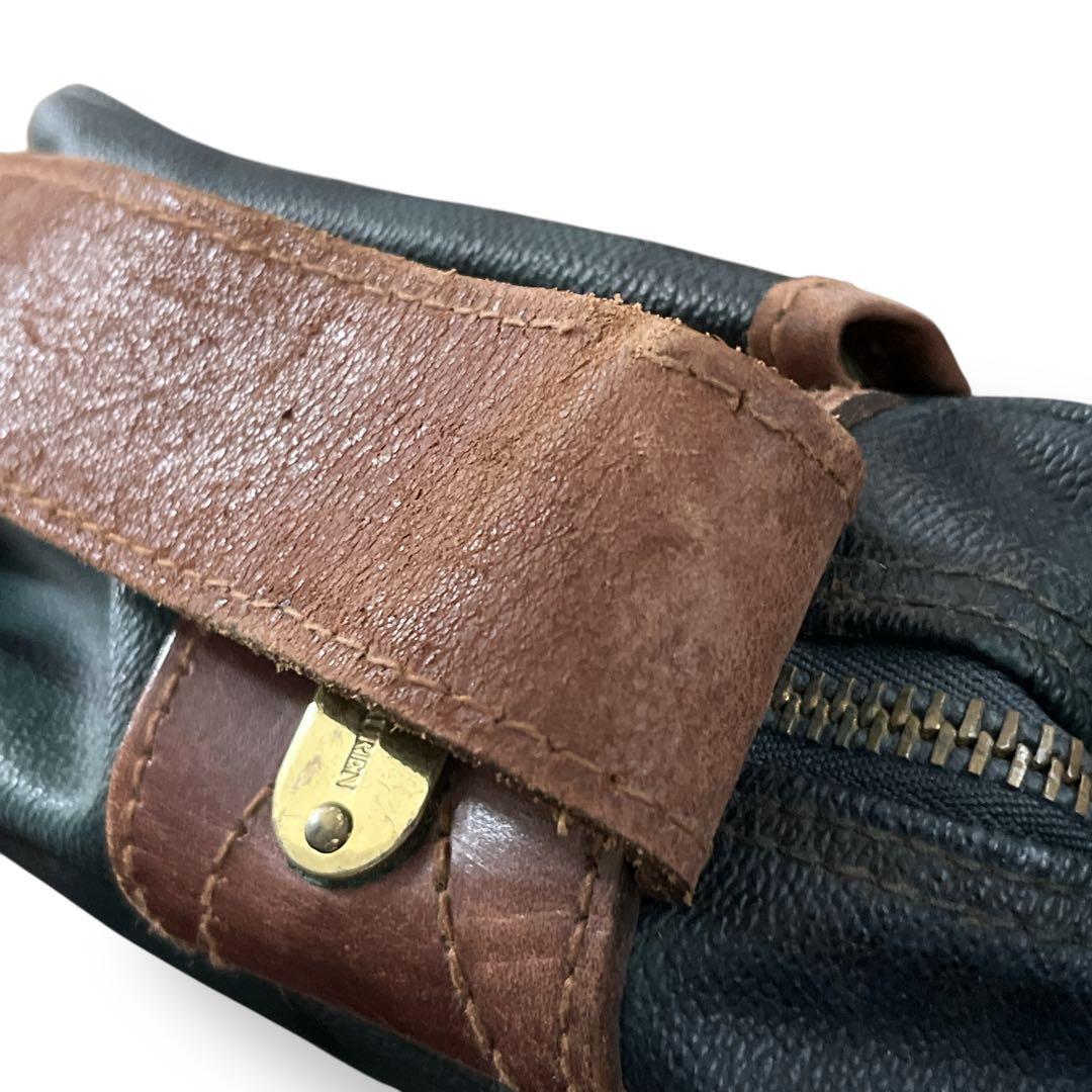 ポロラルフローレン　ブラックウォッチ　ショルダーバッグ　チェック柄　PVCレザー