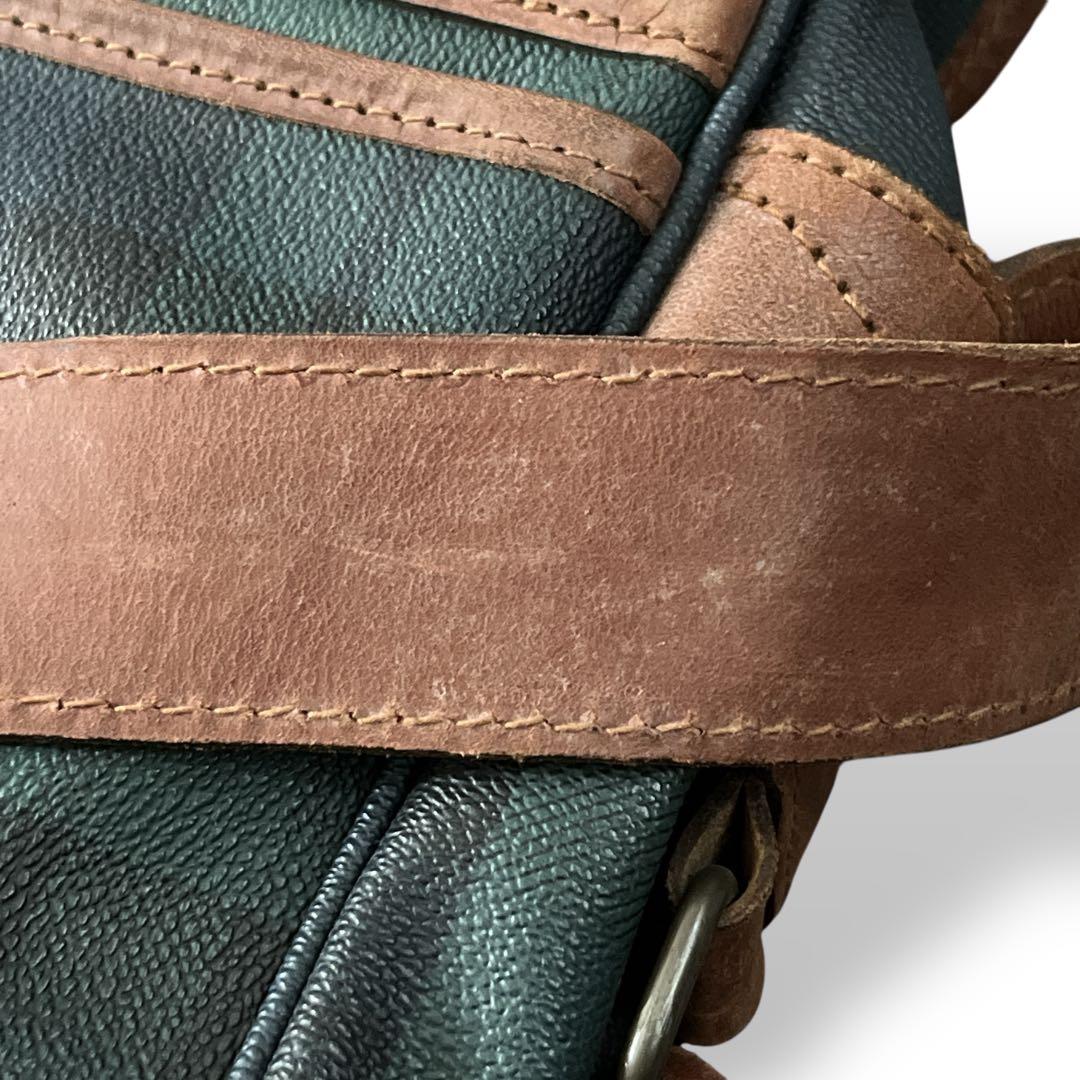 ポロラルフローレン　ブラックウォッチ　ショルダーバッグ　チェック柄　PVCレザー