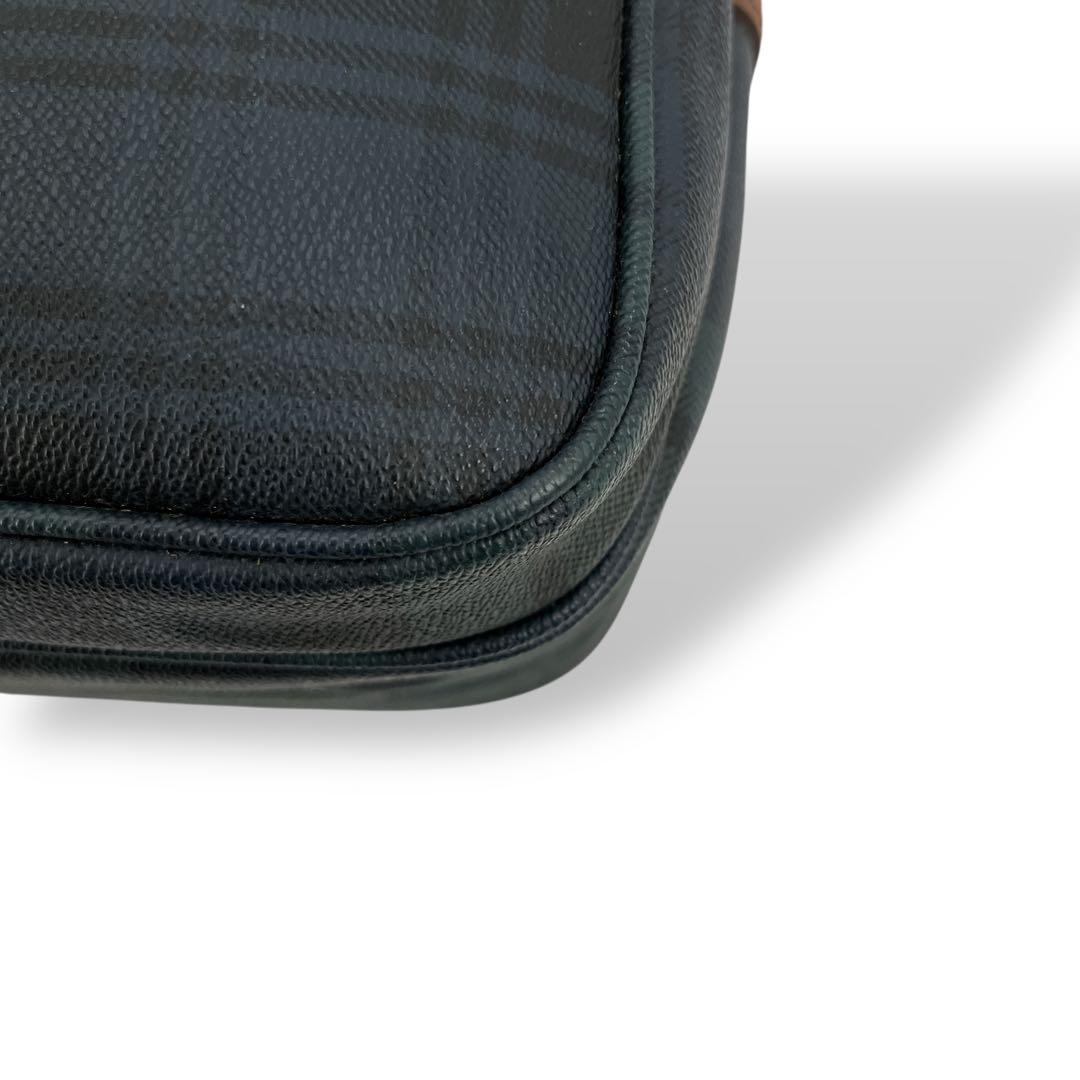 ポロラルフローレン　ブラックウォッチ　ショルダーバッグ　チェック柄　PVCレザー