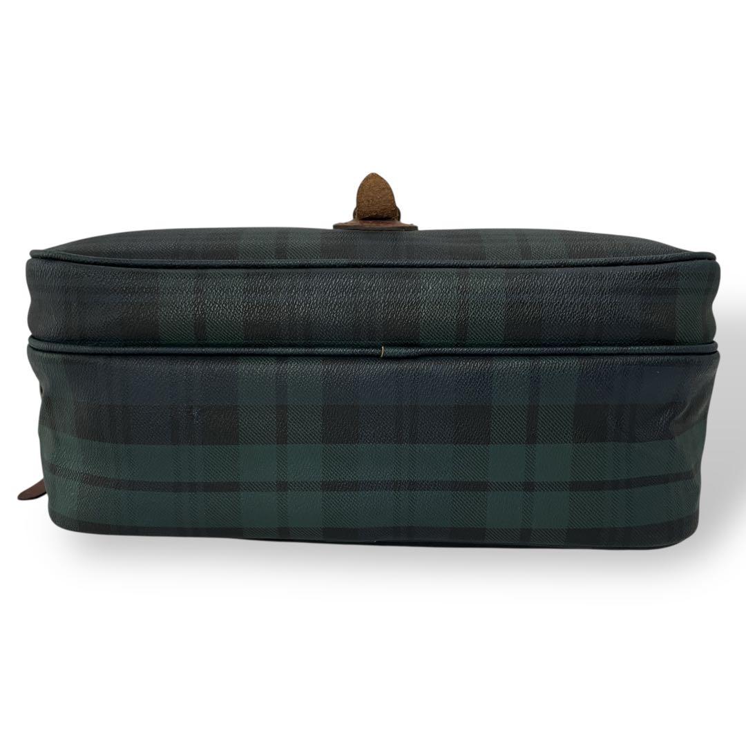 ポロラルフローレン　ブラックウォッチ　ショルダーバッグ　チェック柄　PVCレザー