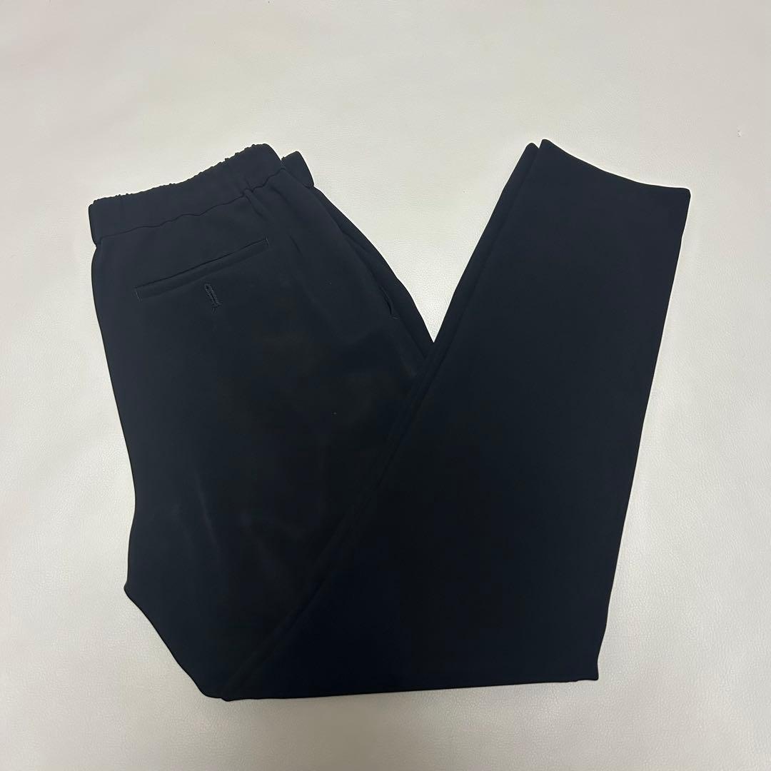 美品✨23区 スーツ セットアップ パンツ ノーカラー ボタンレス ビジネス 黒