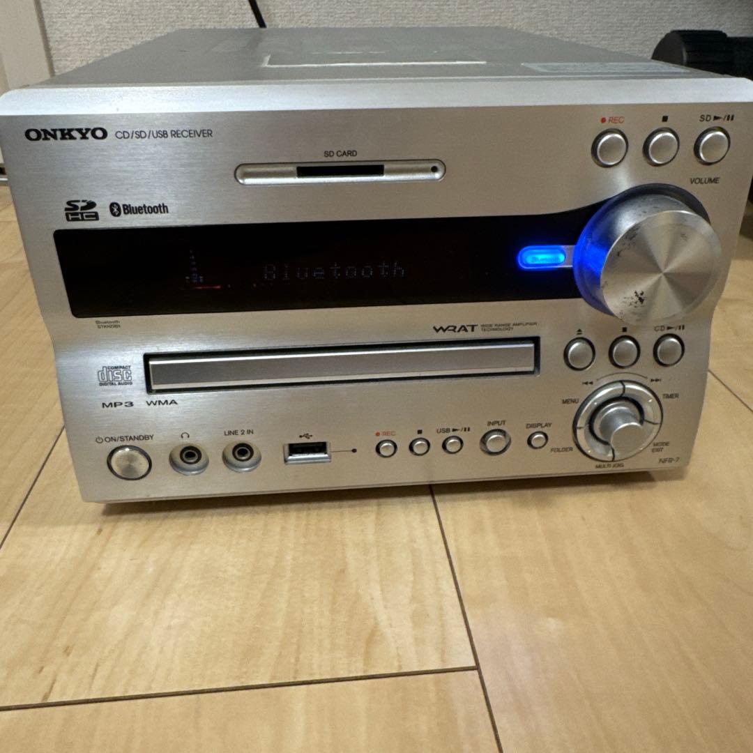 【大幅値下げ】ONKYO NFR-7 ミニコンポ　スピーカー付き　CDプレイヤー