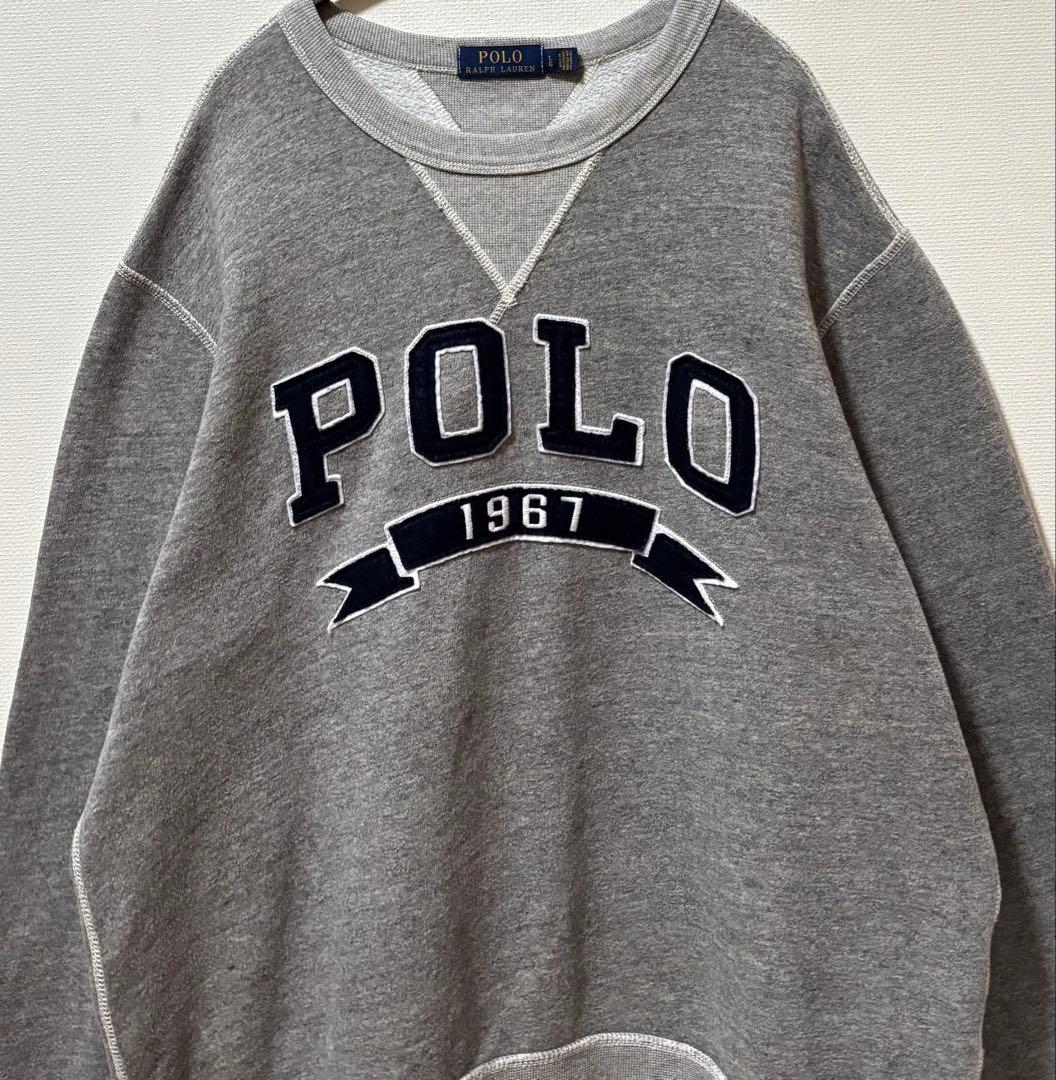 美品　POLO RALPH LAURENラルフローレン　POLO 両Ｖスウェット