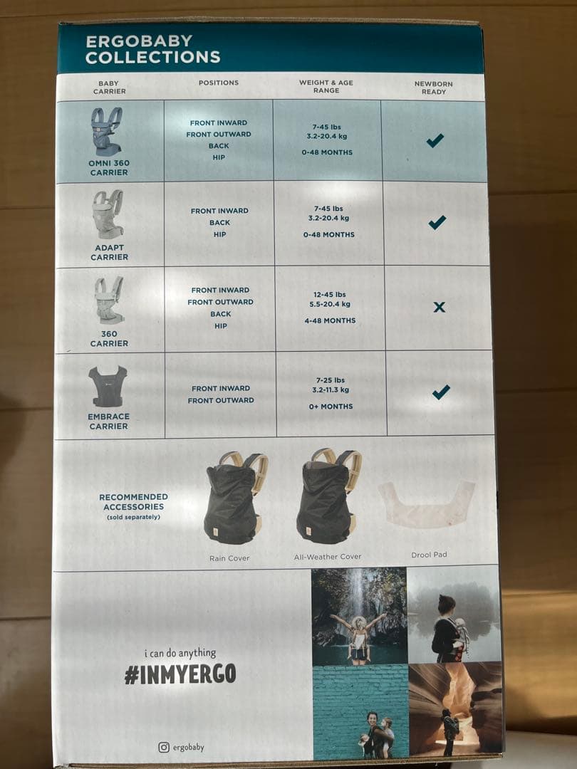 エルゴベビー　オムニ360クールエア　メッシュ