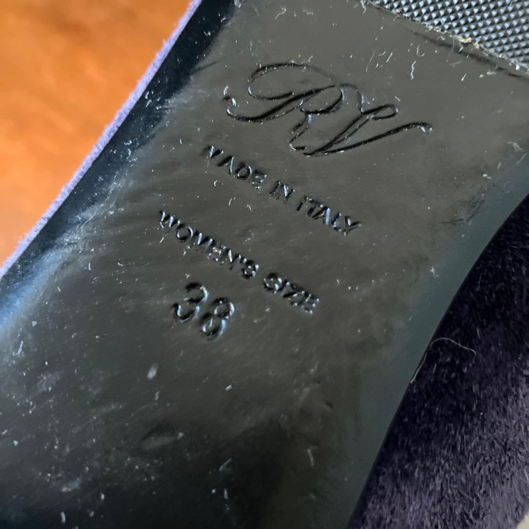 Roger Vivier ロジェヴィヴィエ　スエード　フラットジュース　25cm