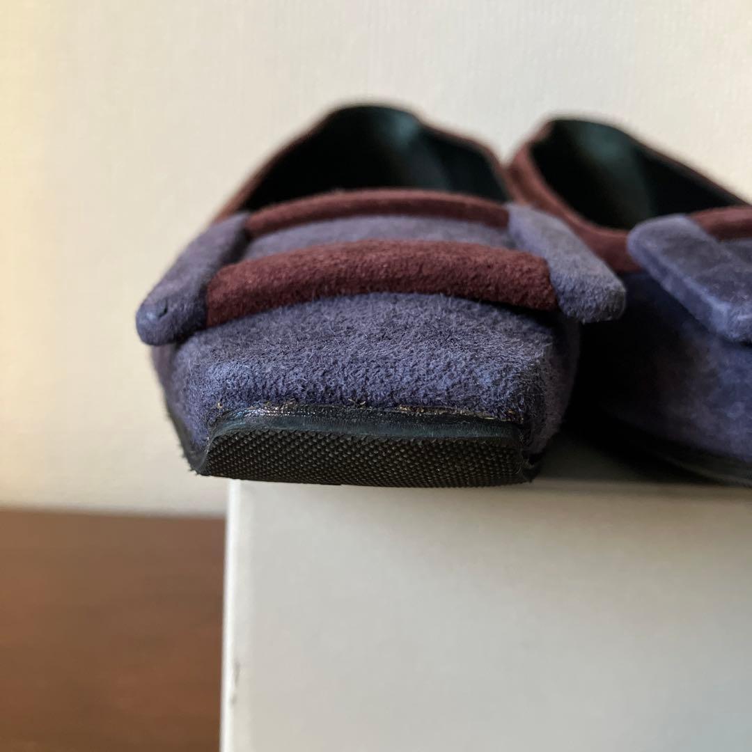 Roger Vivier ロジェヴィヴィエ　スエード　フラットジュース　25cm