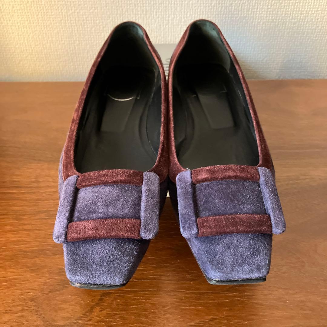 Roger Vivier ロジェヴィヴィエ　スエード　フラットジュース　25cm
