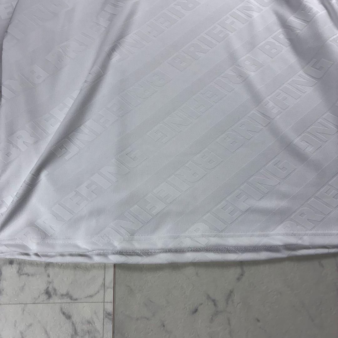 25年製 試着のみ ブリーフィングゴルフ バイアスロゴ ハイネック ホワイト M