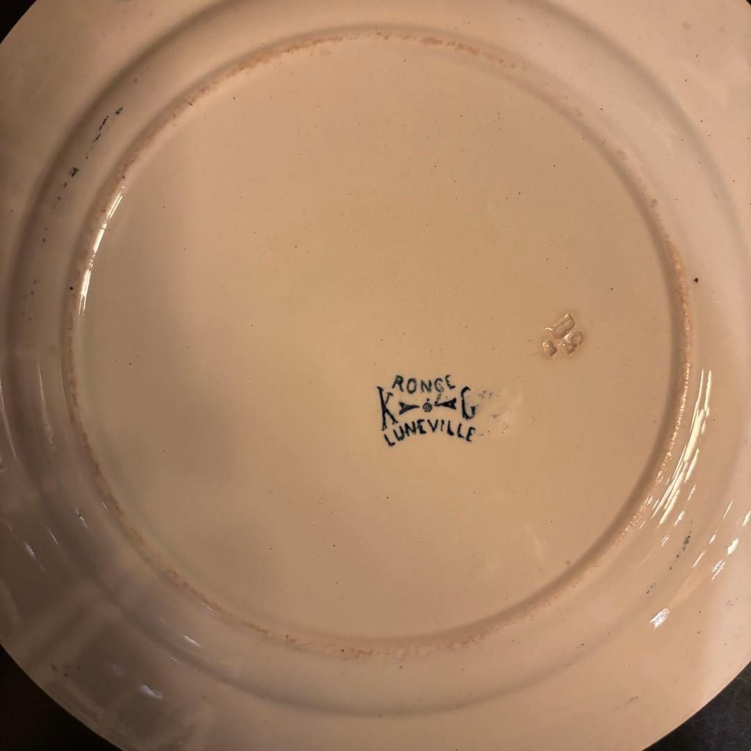 フランスアンティークプレート 3枚セット ラズベリー・小鳥・ボタニカル・小花柄