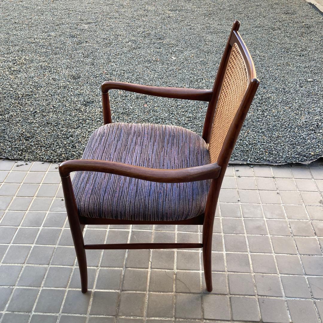 【藤田】70s 80s オールドマルニ ラタン チェア ビンテージ