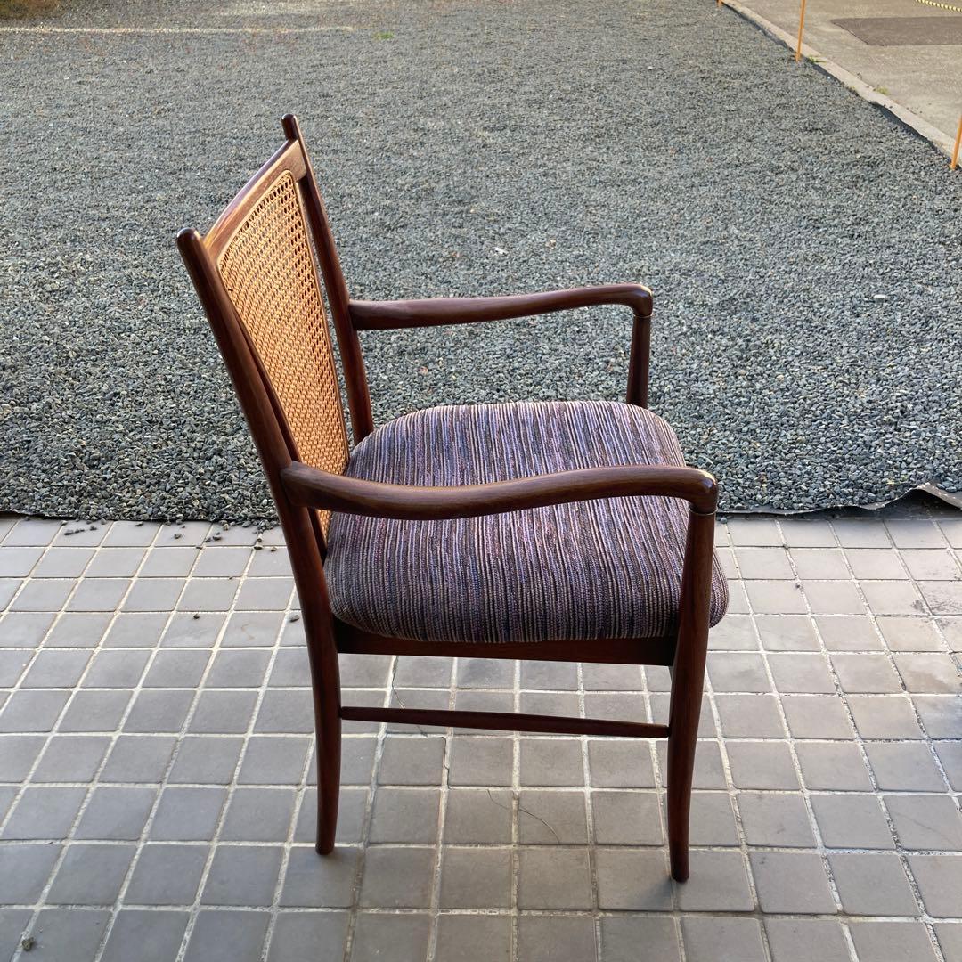 【藤田】70s 80s オールドマルニ ラタン チェア ビンテージ