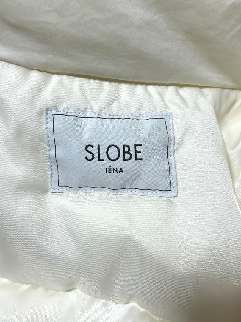 「SLOBE IENA」 ダウンジャケット 38 ホワイト ショートダウン