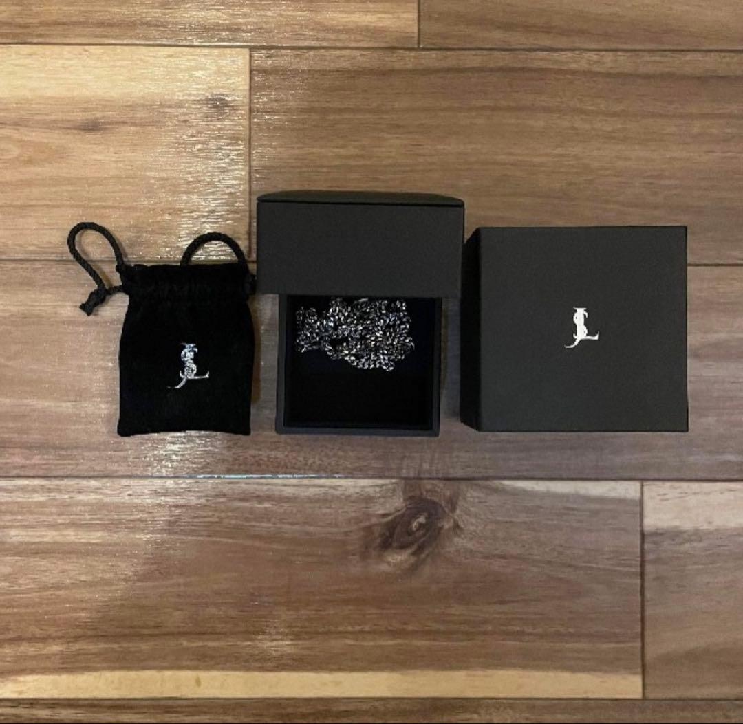 ジョンローレンスサリバン　シルバーロングチェーンネックレス