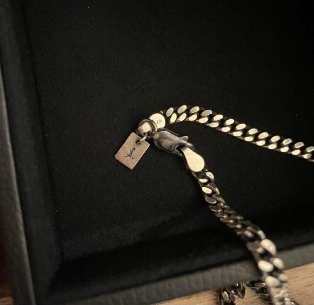 ジョンローレンスサリバン　シルバーロングチェーンネックレス